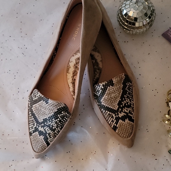 Taryn Rose Shoes - Taryn Rose Tan Suede Weatherproof Flats